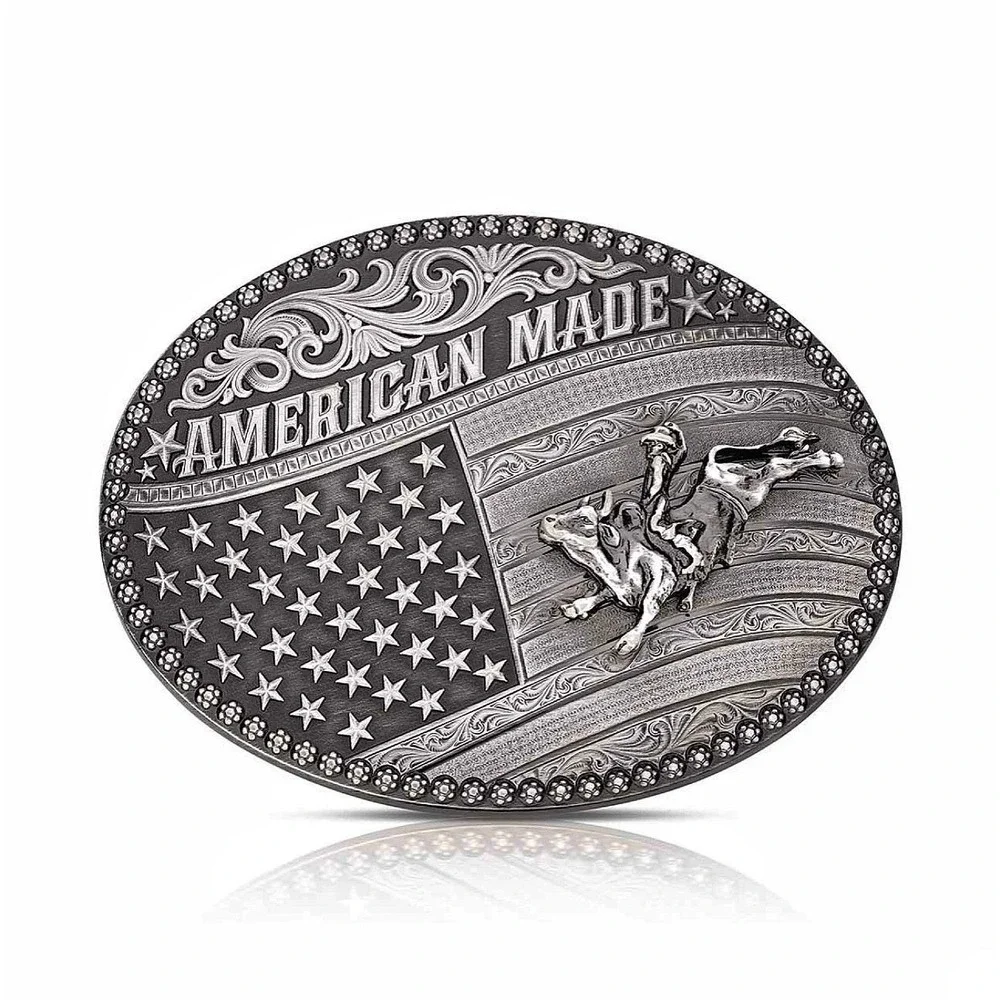 Montana Silversmiths American Made Tradition Bull Rider Buckle Retail $160 - New